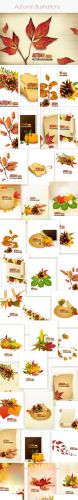 Autumn Vector Stock Illustrations Bundle