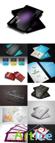 12 Stylish Vector Business Cards Templates