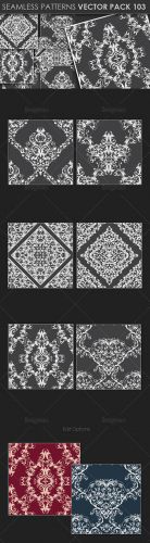 Seamless Patterns Vector Pack 103