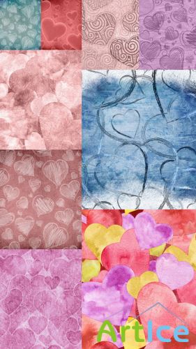Textures for Valentine's Day JPG Files