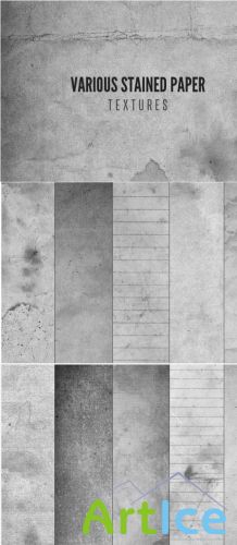 Various Stained Paper Textures JPG Files