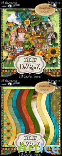 Scrap - Lil Golden Books PNG and JPG Files