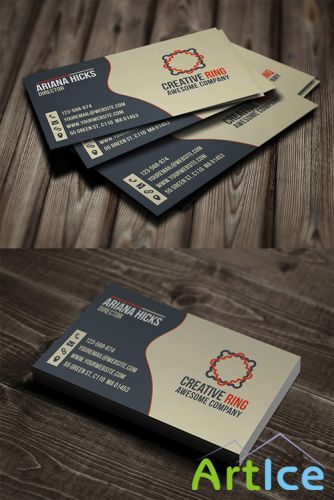 Creative Ring Business Card PSD