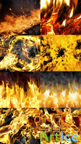 Beautiful Fire HQ Textures 2 JPG Files