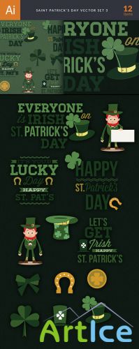 Saint Patrick's Day Vector Illustrations Pack