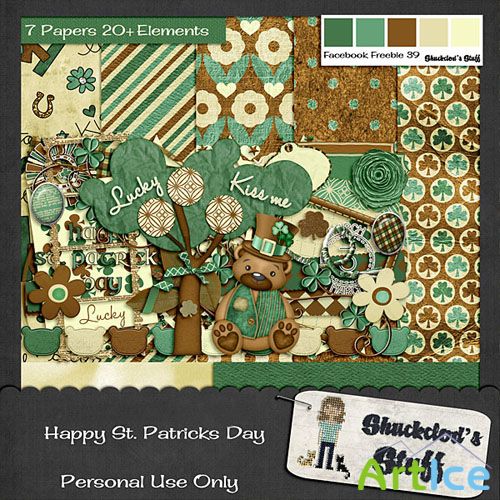 Scrap - Happy ST. Patricks Day PNG and JPG Files
