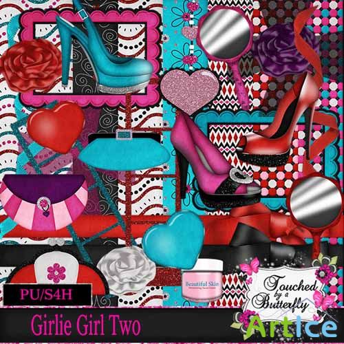 Scrap - girlie Girl Two PNG and JPG Files