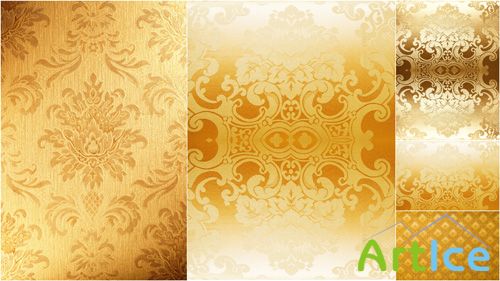 Gold Textures With Patterns JPG