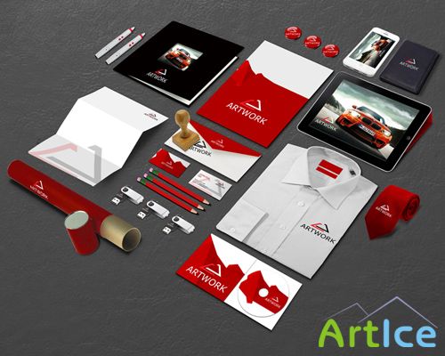 Corporate Identity Mockup Template 6 PSD