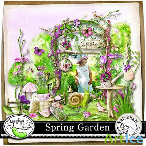 Spring Garden Kit JPG and PNG Files