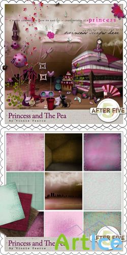 Scrap - Princess And The Pea PNG and JPG Files