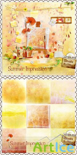 Scrap -  Summer Impression PNG and JPG Files
