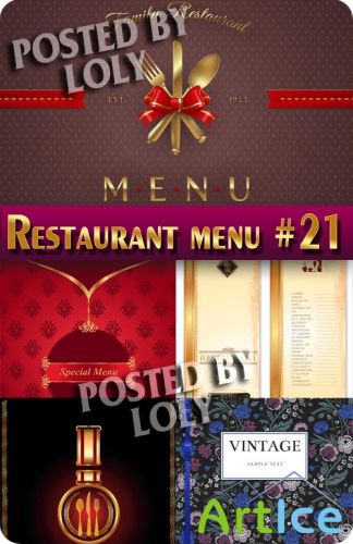 Ресторанные меню #21 - Векторный клипарт