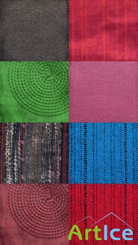 Crocheted Fabrics Textures JPG Files
