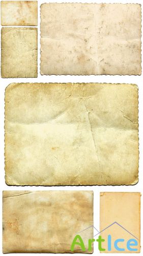 6 Old Sheets of paper Textures