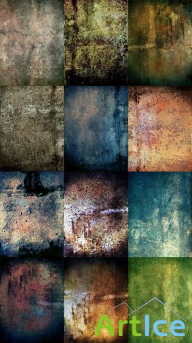 Set of Beautiful Grunge Textures 4 JPG Files
