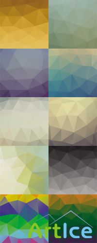 Colored Geometric Vector Backgrounds