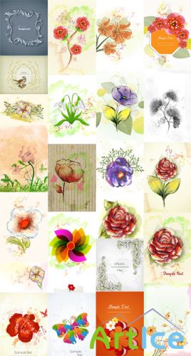 25 Spring Vector Illustrations Set 4