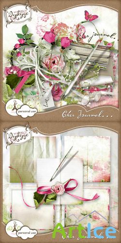 Scrap - Cher Journal... PNG and JPG Files