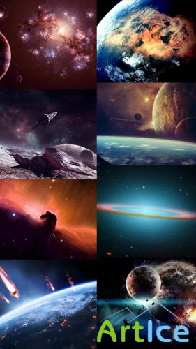 Space Wallpapers Set 6 JPG Files