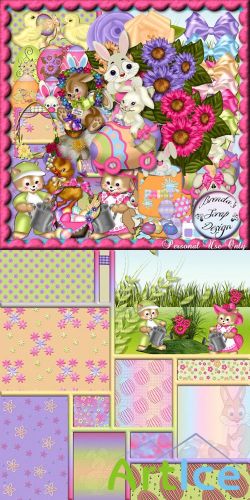 Easter Kit JPG and PNG Files