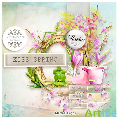 Scrap - Kiss Spring PNG and JPG Files