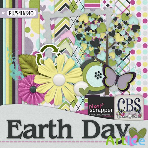 Scrap - Earth Day JPG and PNG Files