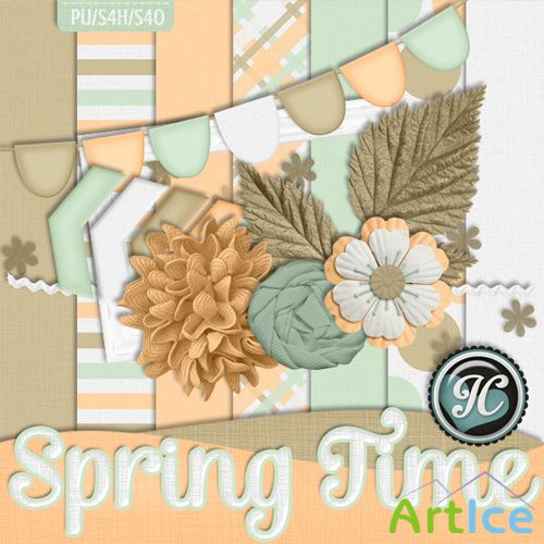 Spring Time Kit JPG and PNG Files