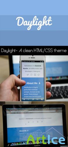 Daylight - A clean HTML/CSS Theme