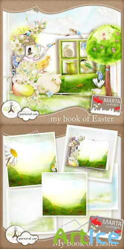 Scrap - My Book Of Easter PNG and JPG Files