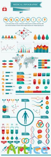Medical Infographic Vector Illustrations