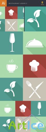 Restaurant Logos Vector Illustrations Pack 2