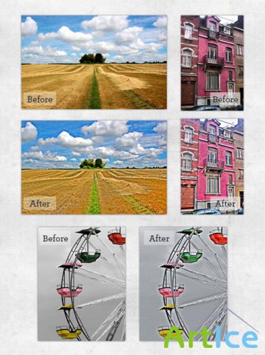 HDR Photo Effect Photoshop Actions
