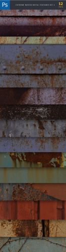 Extreme Rusted Metal Textures Set 1