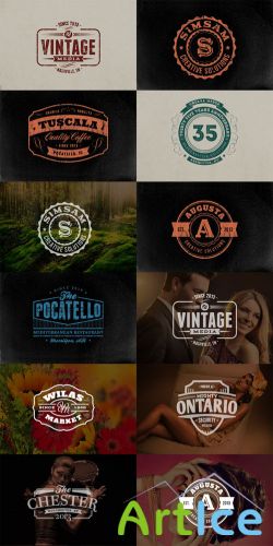 10 Retro Signs and Badges Volume 2