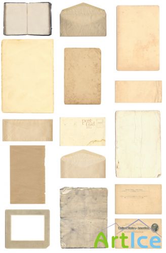 Vintage Paper Textures Set