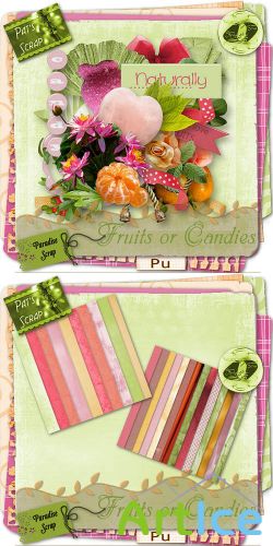 Scrap - Fruits or Candies PNG and JPG Files