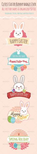 Graphicriver - Easter Badges 7383626