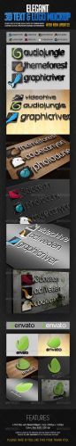 GraphicRiver - Elegant 3D Text & Logo Mockup 6244535