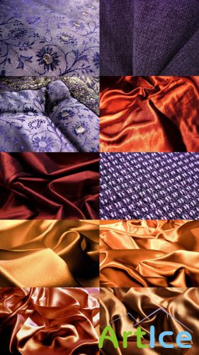 Gold & Violet Fabric Textures JPG