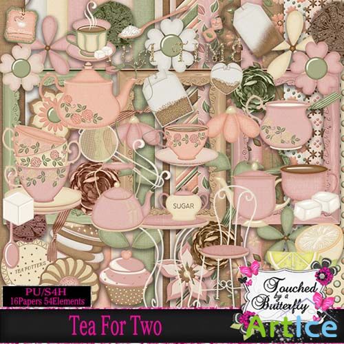 Scrap - Tea For Two PNG and JPG