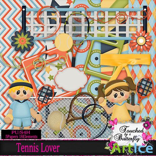 Scrap - Tennis Lover PNG and JPG