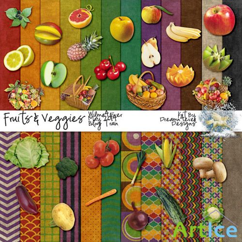 Scrap - Fruits & Veggies PNG and JPG