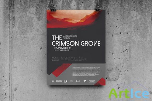 CreativeMarket - Geometric Concert - Flyer / Poster