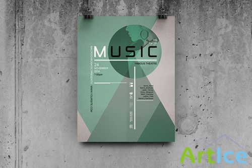 CreativeMarket - Music - Flyer / Poster