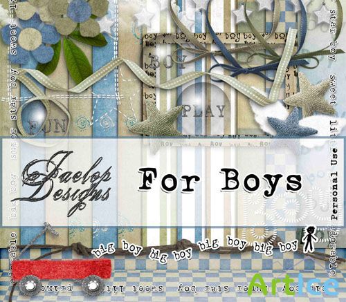 Scrap - For Boys JPG and PNG