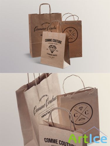 Paper Bags Mockup Templates 2