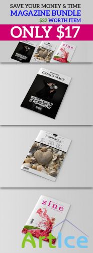 CreativeMarket - InDesign Magazine Bundle V1