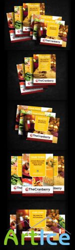CreativeMarket - Cranberry Restaurant Advert Flyer