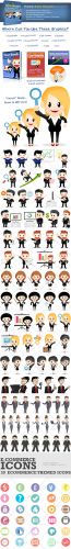 Business Characters Premium Vector Pack